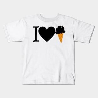 I Love Ice Cream Kids T-Shirt